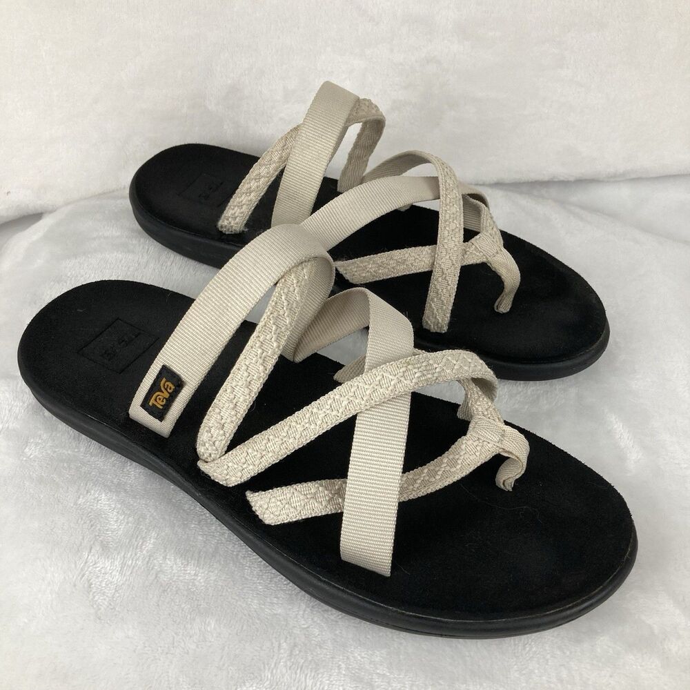 TEVA Sandals Women’s Size 10 Voya Zillesa Beige Strappy Comfort Outdoor Walking